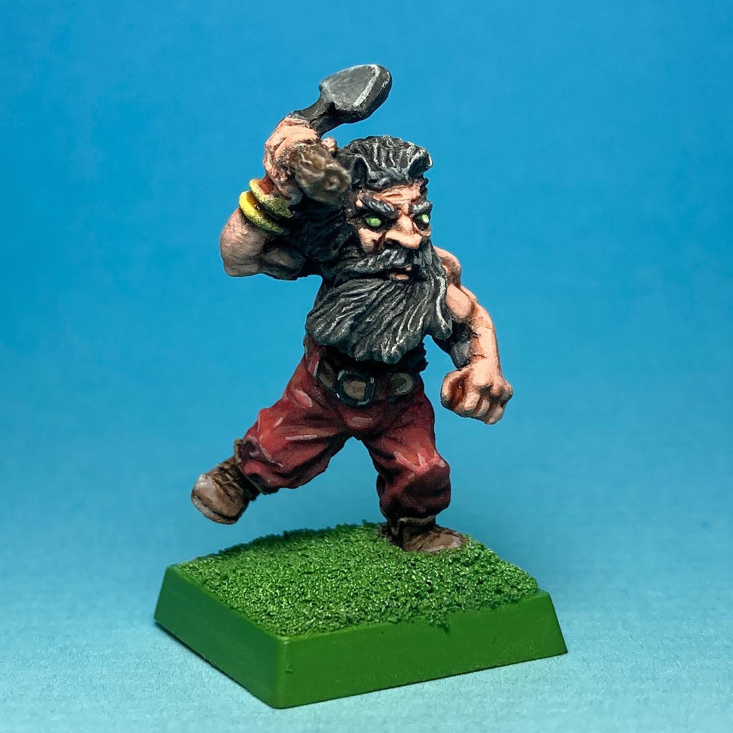 Dwarf Attacking with Axe