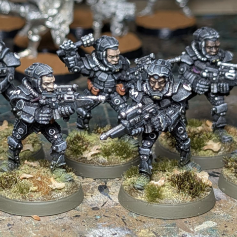 Tiko Marines, painted by Troy